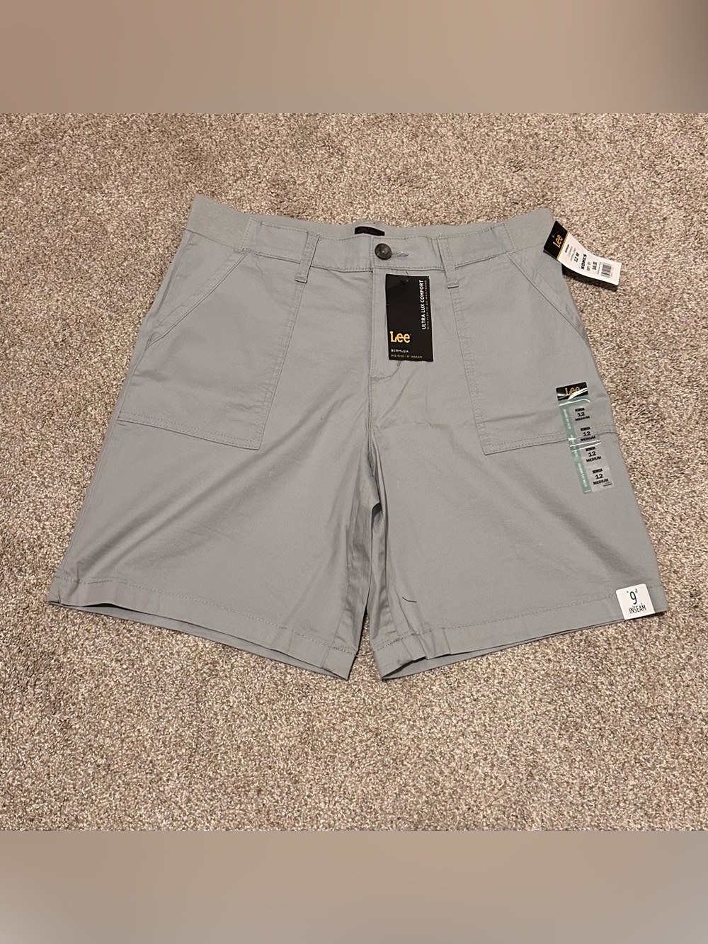 Lee Women's Light Gray Bermuda Shorts